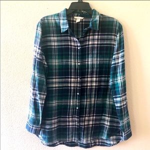 H&M Frannel Button Up Top